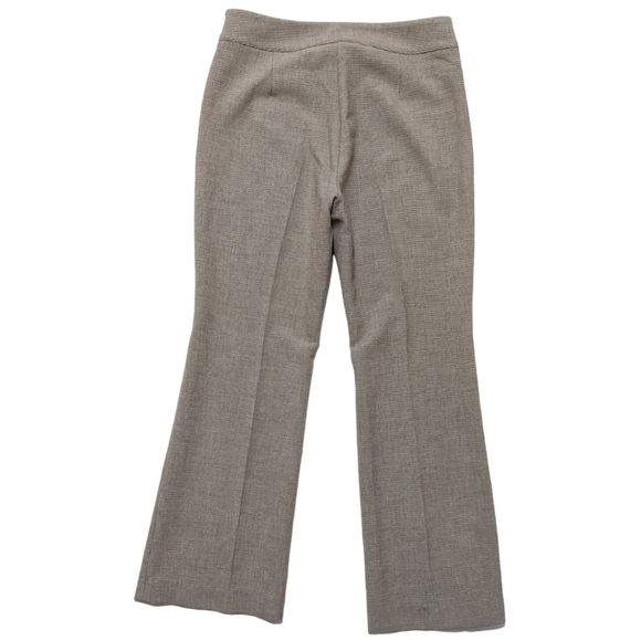 IRIS Setlakwe tan micro plaid bootcut pants sz 8 - Picture 4 of 9